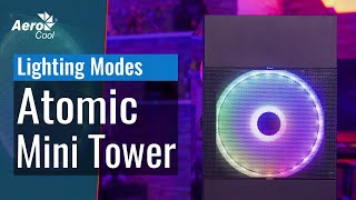 AeroCool Atomic Mini Tower Case  13 Lighting Modes [upl. by Anyaj294]