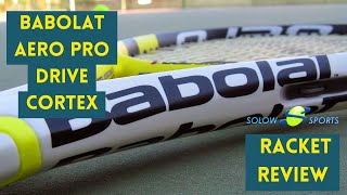 Babolat Aeropro Drive Cortex Tennis Racket Review [upl. by Karr817]