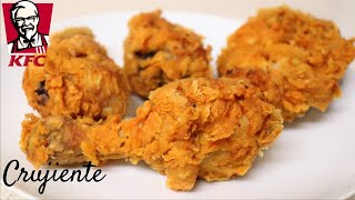 POLLO CRUJIENTE ESTILO KFC  RECETA SECRETA ORIGINAL REVELADA [upl. by Gilroy406]