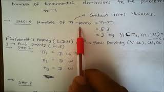 buckingham pi theorem determining pi terms [upl. by Rayford]