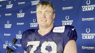 Indianapolis Colts Bernhard Raimann Laiatu Latu Great Player Right Now Getting Better Every Day [upl. by Law]