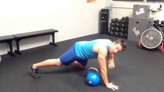 Kettlebell Pull Through Plank  Coach Rob  3STRONG [upl. by Thom]