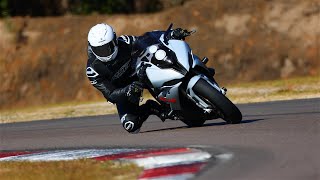 Riding the BMW S1000RR at Roebling Road Raceway with Kern Track Days [upl. by Anilegna]