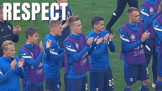 Finland players applaud as Denmark returns to the pitch after Eriksen’s collapse [upl. by Carr]