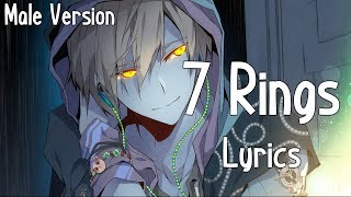 Nightcore  7 Rings Male Version [upl. by Aihsekram]