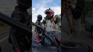 I almost had a heart attack 😭 spmt10 on IG Recorded with insta360 X4 link in bio bikerchick [upl. by Atnes]