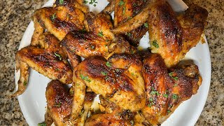 How To Make Easy Ovenbaked Whole Chicken Wings with Italian Dressing  The Glam Kitchen [upl. by Coumas]