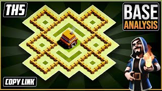 NEW Ultimate TH5 HYBRIDTROPHYdefense Base 2020 Town Hall 5 Hybrid Base Design  Clash of Clans [upl. by Ambler54]