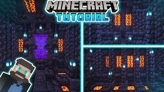 Minecraft Tutorial  Nether Portal Build  116 [upl. by Aynek916]