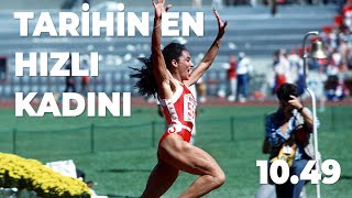 100m Kadınlar Dünya Rekoru Women World Record Florence GriffithJoyner [upl. by Reyotal686]