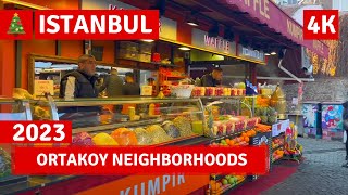 Istanbul 2023 Ortakoy 3 January Walking Tour4k UHD 60fps [upl. by Wu941]