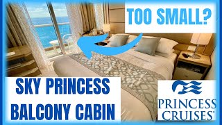 Sky Princess Balcony Cabin Tour amp Review  Princess Cruises [upl. by Ragen]