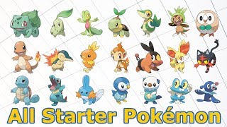 All Starter Pokémon and their Evolutions [upl. by Carder987]