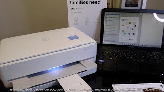 HP ENVY 6022 HOW TO SCAN YOUR DOCUMENT TO PC USING USB CONNECTION  PRINT amp SHARE TO OTHERS [upl. by Qulllon]