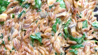 Creamy Spinach and Parmesan Orzo [upl. by Wilkie]