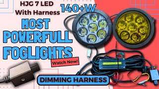 HJGs PREMIUM BRIGHTNESS Dimming function Foglamps  HJG 70W  HJG 7 LED lights  LumiTrailStore [upl. by Aekal]