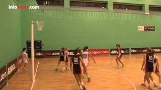 Netball Skills Defending A Shot And Rebounds [upl. by Stafford]