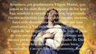 Catholic Prayers  Memorare Spanish [upl. by Morrill]