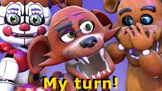 Baby Foxy Taking Turns FNAF SFM Animation Five Nights at Freddys [upl. by Diella]