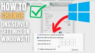How to Change DNS Server Settings on Windows 11  Boost Speed amp Privacy 2025 Guide [upl. by Ddet]