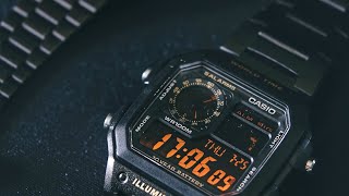 Casio AE1200 With Black Metal Strap [upl. by Nats]