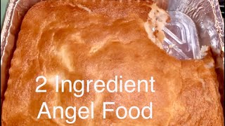 ANGEL FOOD CAKE  2 INGREDIENT [upl. by Canale]