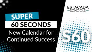 S60 114 New Calendar for Continued Success [upl. by Laurent]