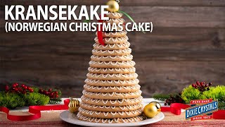 How to Make Kransekake Norwegian Christmas Cake [upl. by Naillimxam]