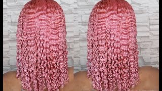 DYING MY HAIR PINK  NATURAL HAIR [upl. by Urien399]