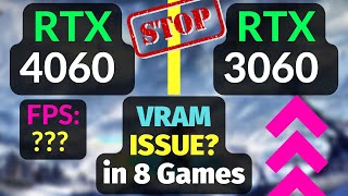 RTX 4060 8GB vs RTX 3060 12GB  VRAM is KING TEST in 8 GAMES  Review [upl. by Mamie]