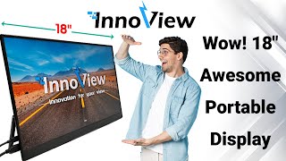 Innoview 18 Inch 25K QHD Portable Monitor Review [upl. by Anekam]