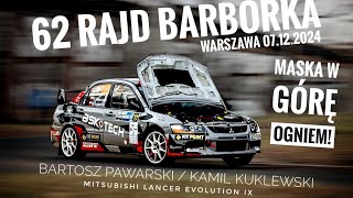 62 Rajd Barbórka 2024  Bartosz PawarskiKamil Kuklewski Mitsubishi Lancer Evo IX PODSUMOWANIE [upl. by Couhp]