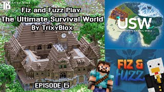 Lets Play Minecraft Coop The Ultimate Survival World by TrixyBlox Ep 6 [upl. by Enomahs]