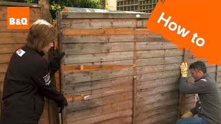 How to fix a broken fence [upl. by Karyn]