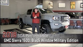 New 2018 SCA Black Widow Military Edition GMC Sierra 1500  Lifted  White Bear Lake MN [upl. by Hajin]