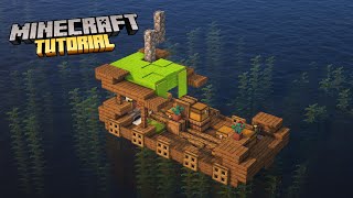 How to build a Survival Raft in Minecraft  Tutorial [upl. by Sochor]