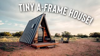 Tiny House AFrame Cabin Off the Grid Airbnb Full Tour [upl. by Ginzburg116]