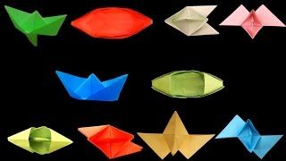 How To Make a Paper Boat That Floats  Origami  Top 10 Paper Boats  Different Types Of Paper Boats [upl. by Hamrnand]