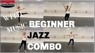 Jazz  Beginner Jazz Combo Routine  Complete with MUSIC [upl. by Cook210]