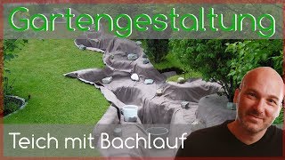 Projekt Teichbau mit Bachlauf [upl. by Ellery]