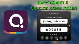 🙀How To Get a Quizizz Game Code 🍁 [upl. by Rempe704]