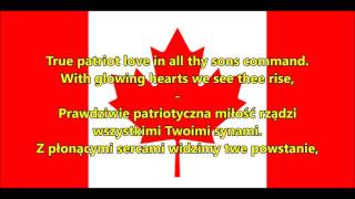 Hymn Kanady ENPL tekst  Anthem of Canada [upl. by Branscum]