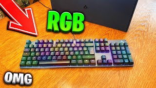 CE CLAVIER GAMING A UN RGB SUPER BEAU  Switch Bleu [upl. by Joya]