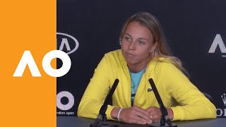 Anett Kontaveit quotI feel calmer than I used toquot  Australian Open 2020 Press Conference R4 [upl. by Bittencourt]