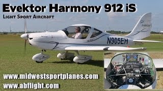 Evektor Harmony Rotax 912iS light sport aircraft from Evektor Aircraft [upl. by Zuliram119]