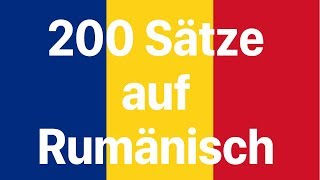 Rumänisch lernen 200 Sätze auf Rumänisch Muttersprachlerin [upl. by Wang297]