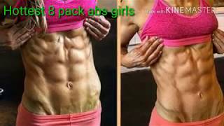 Hottest 8 pack abs girls [upl. by Fawcette305]