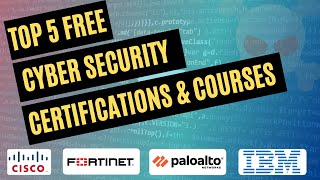 Top 5 Free Cyber Security Certifications for Beginners [upl. by Anait]