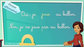 La phrase négative en français la négation expliquée [upl. by Fanchie]