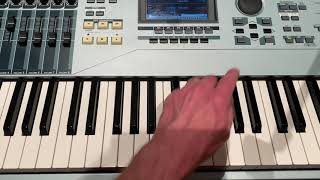 Transposing on a Yamaha MOTIF XS8 keyboard [upl. by Sauveur]